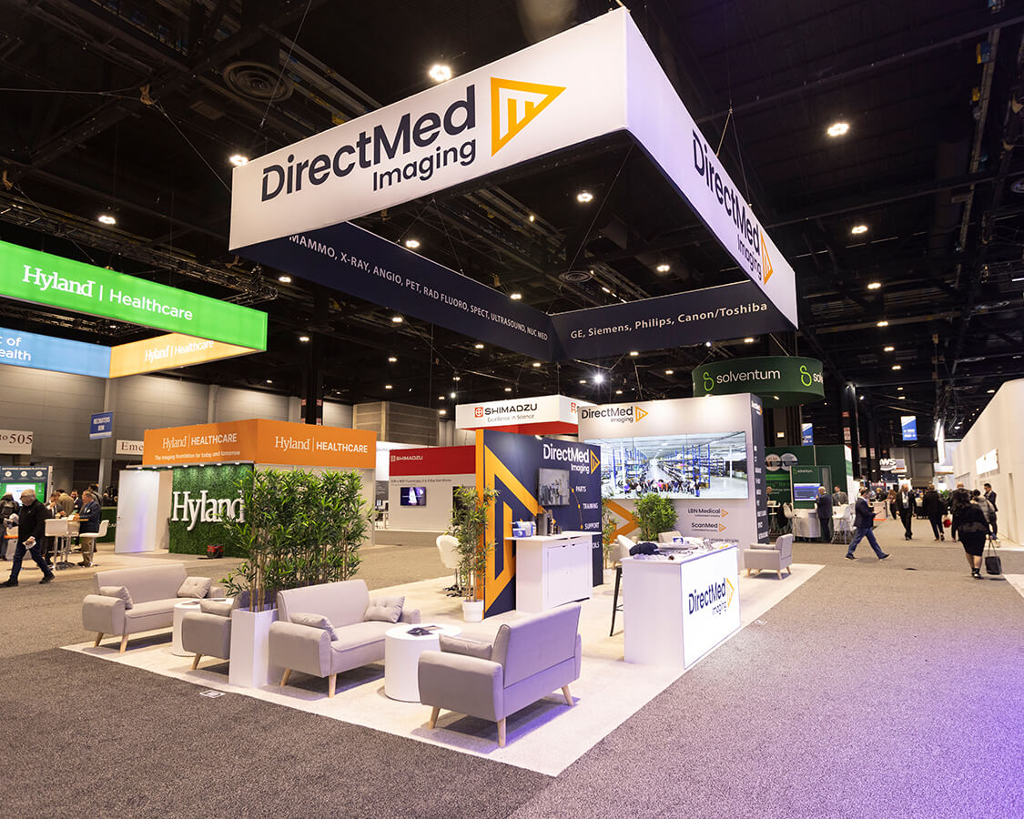 20×40 Booth Rental for DirectMed Imaging at RSNA, Built by Exponents in Chicago