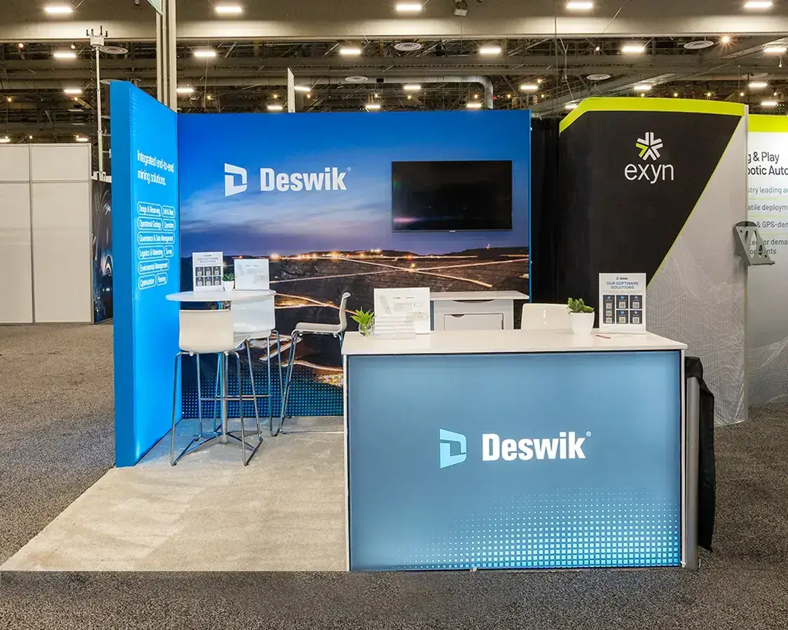 Deswik - 10×10 Exhibition Booth Rentals AT Minexpo, Las Vegas, NV