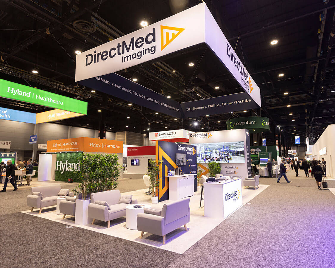 20x40 Booth Rental for Directmed at RSNA Show, Designed and Built By Exponents in Chicago 20x40 Booth Rental for Directmed at RSNA Show, Designed and Built By Exponents in Chicago