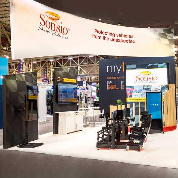 Sonsio Trade show booth