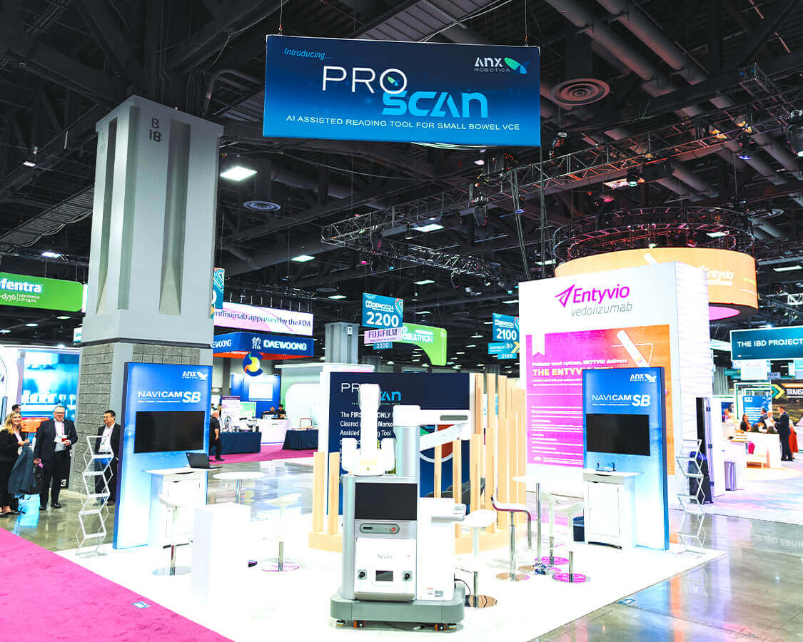 20×20 Trade Show Booth Design for Proscan At DDW, Designed and Built By Exponents in Washington
