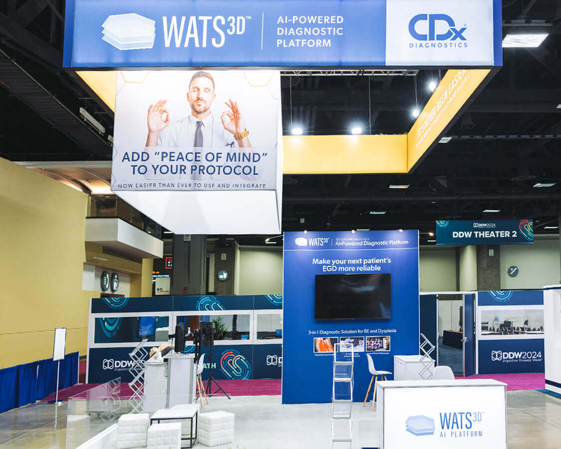 20×20 Exhibit Rental for CDX At DDW Show, Designed and Built by Exponents in Washington