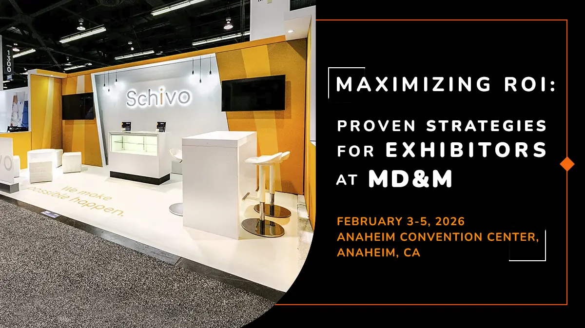 Get a custom-designed trade show booth for MD&M West 2026