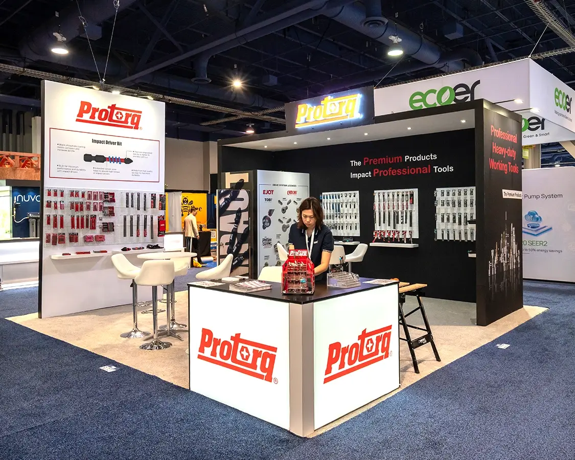 Top-notch 20x20 trade show booth rentals
