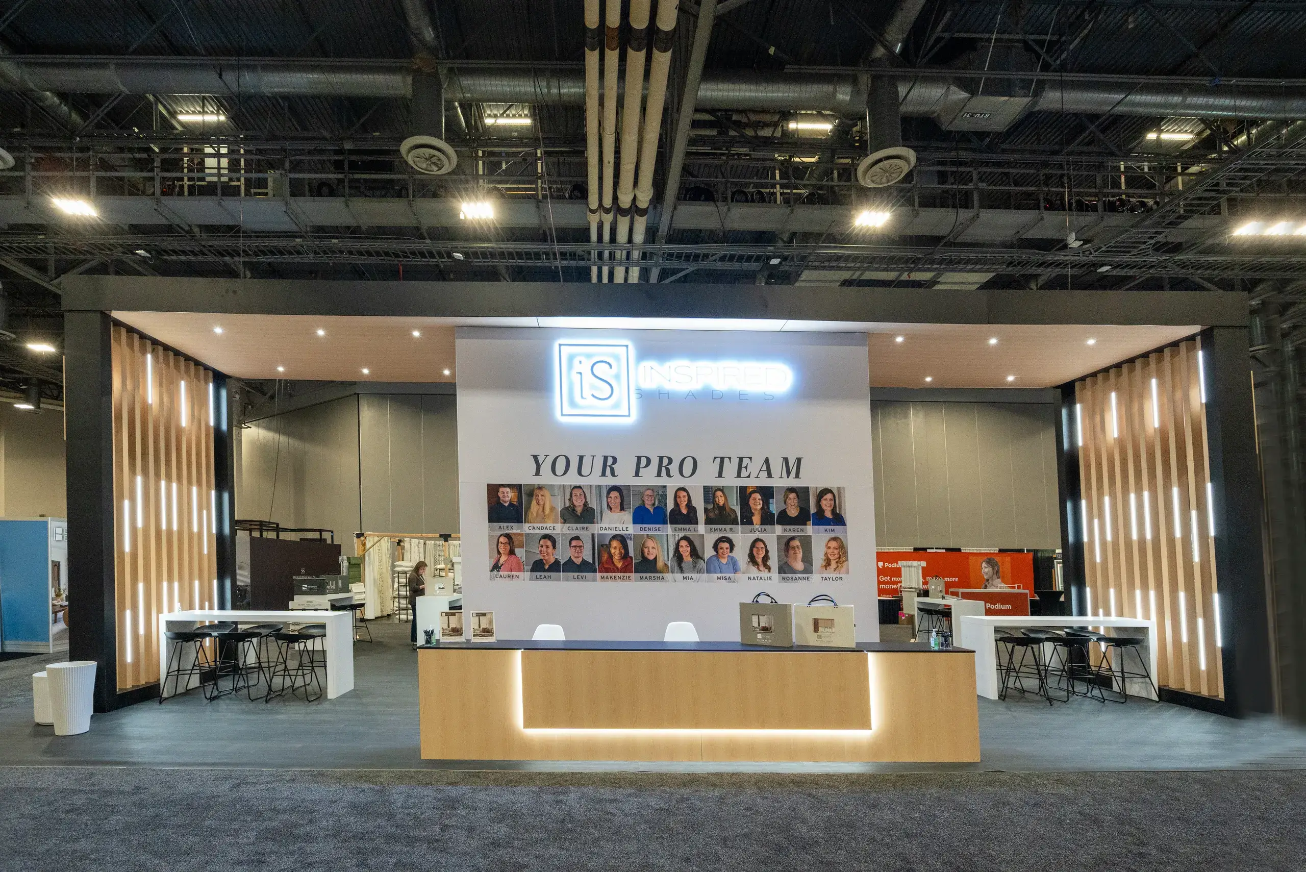 30x50 island Trade Show Booth Rental