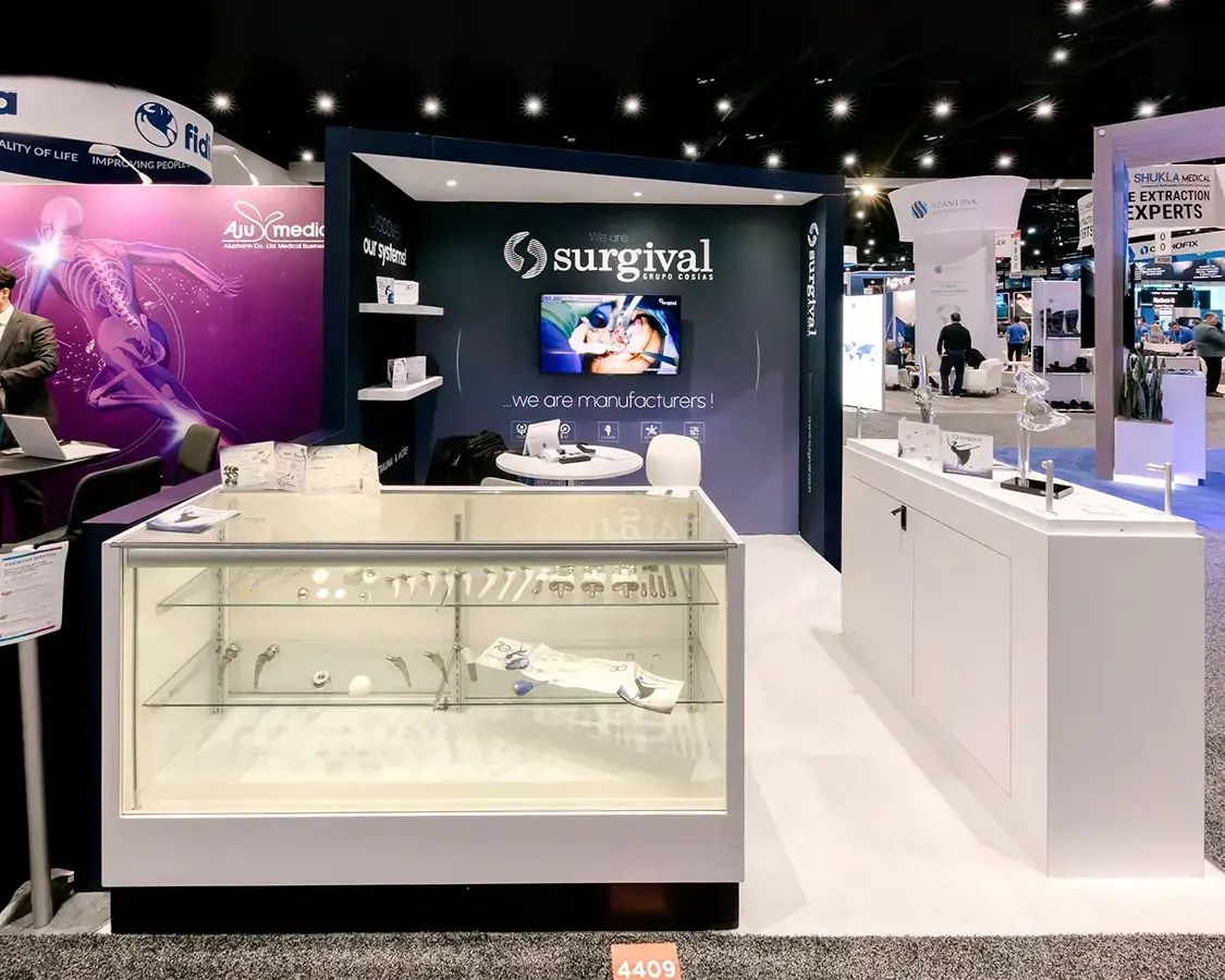 Reliable and majestic 10x10 trade show booth rentals for shows