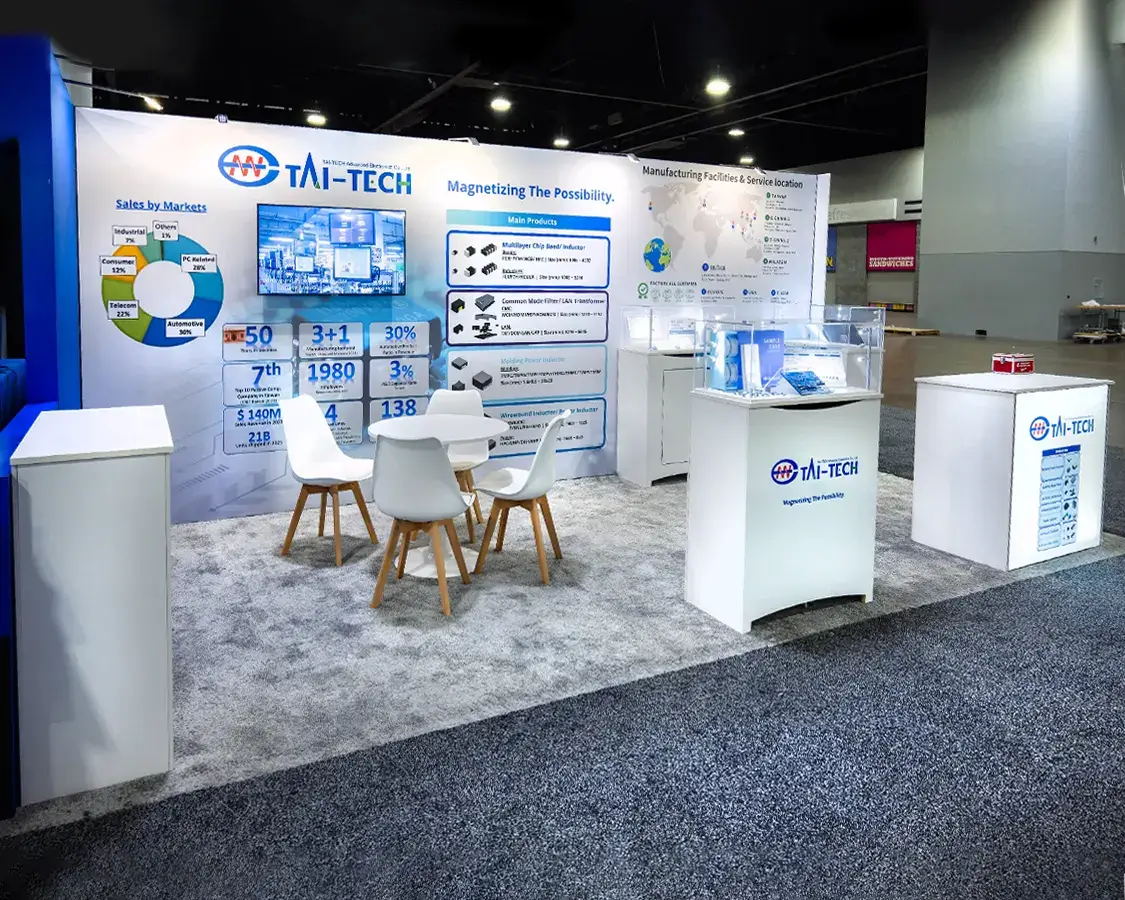 10×20 Trade Show Display for Tai-Tech at APEC, Designed and Built by Exponents in Atlanta, GA 10×20 Trade Show Display for Tai-Tech at APEC, Designed and Built by Exponents in Atlanta, GA