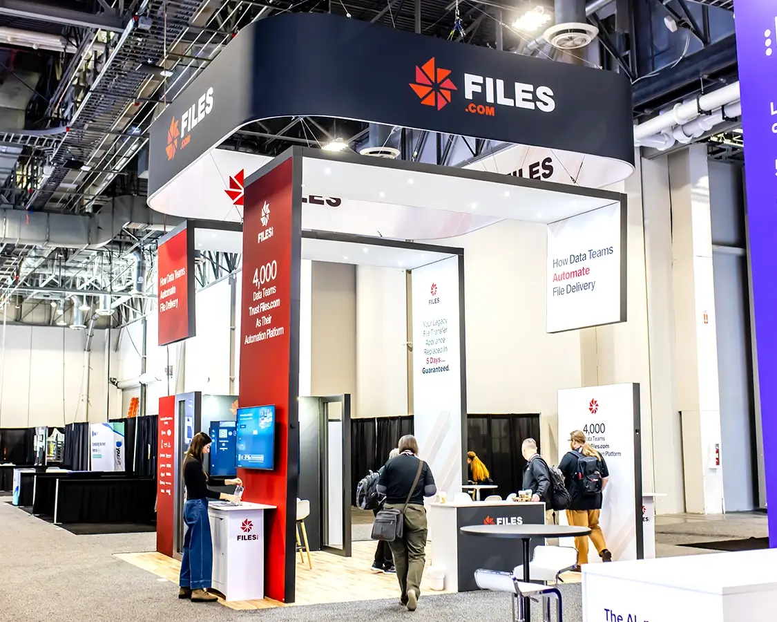 20x20 Exhibit Booth Rental for Files at HIMSS, Designed and Built by Exponents in Las Vegas