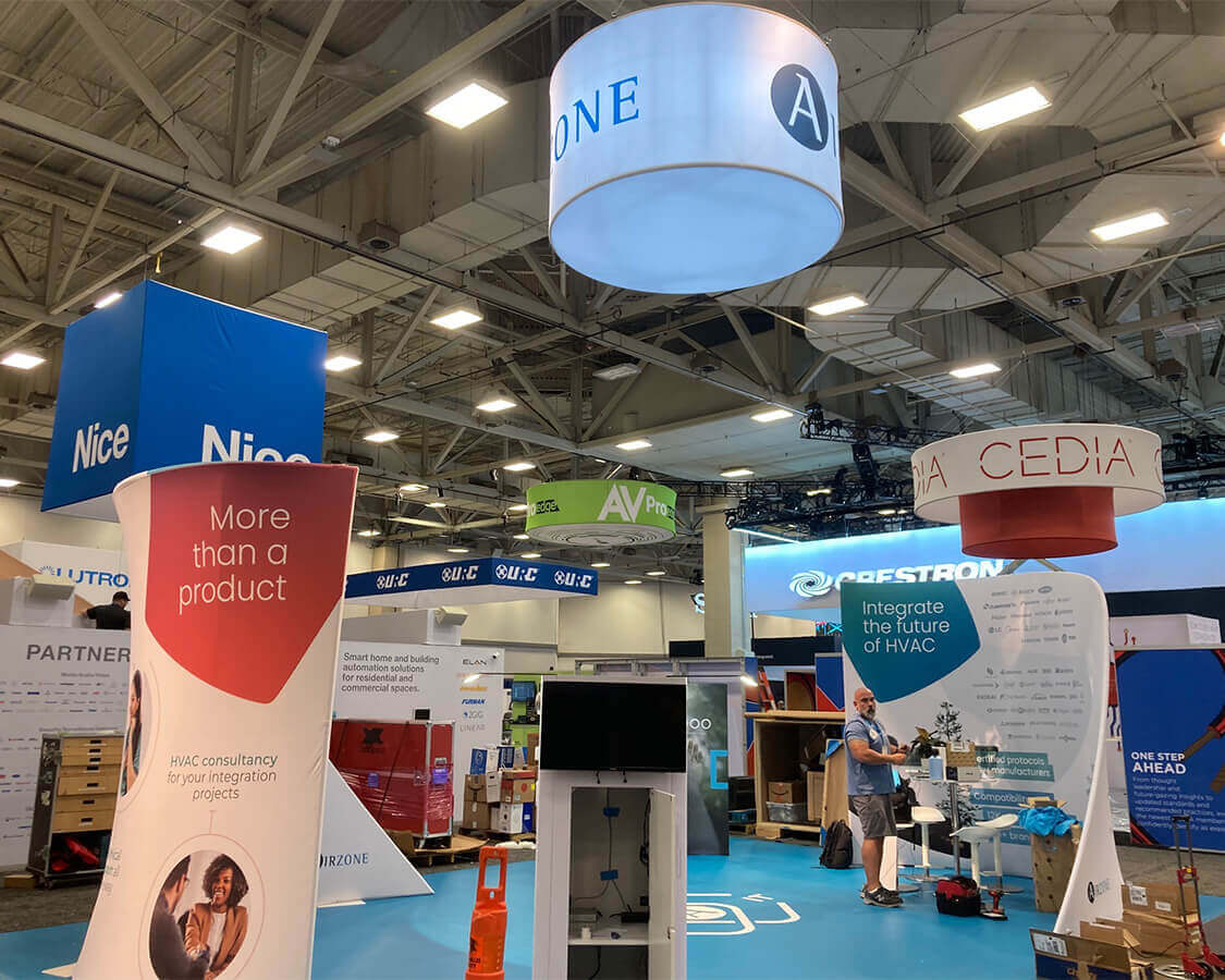 Airzonecontrol 20x30 Trade Show Booth at CediaExpo, Dallas, Tx
