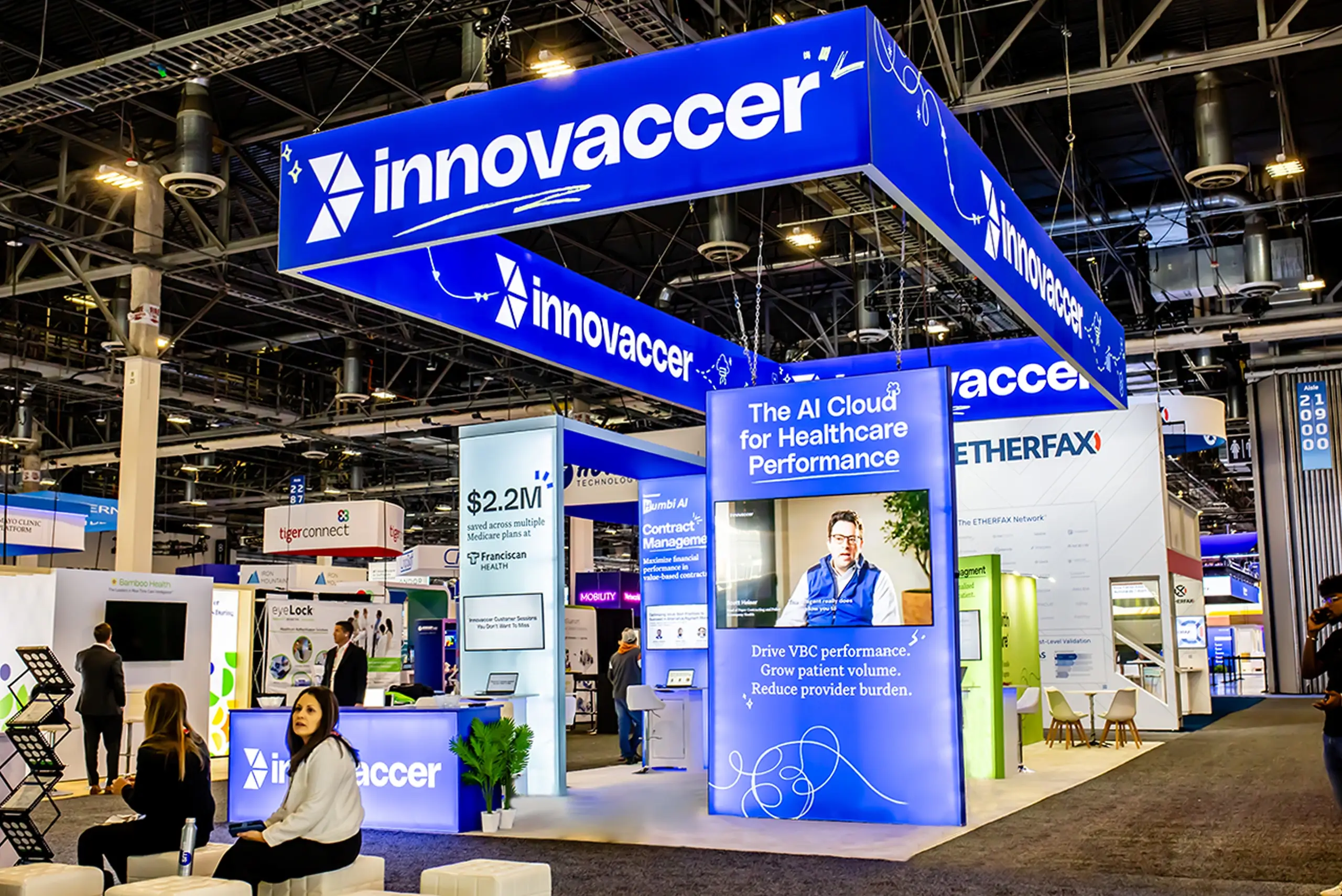 20x40 Trade Show Exhibit AT HIMSS Show 2025, Las Vegas, NV