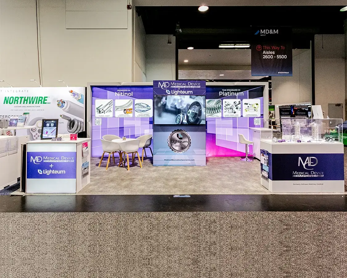 10×20 Trade Show Exhibit Booth AT MD&M Show 2025, Anaheim, CA 10×20 Trade Show Exhibit Booth AT MD&M Show 2025, Anaheim, CA