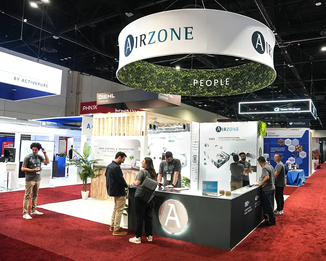 AIRZONE - 20×20 Trade Show Booth AT AHR Show 2025, Orlando, FL