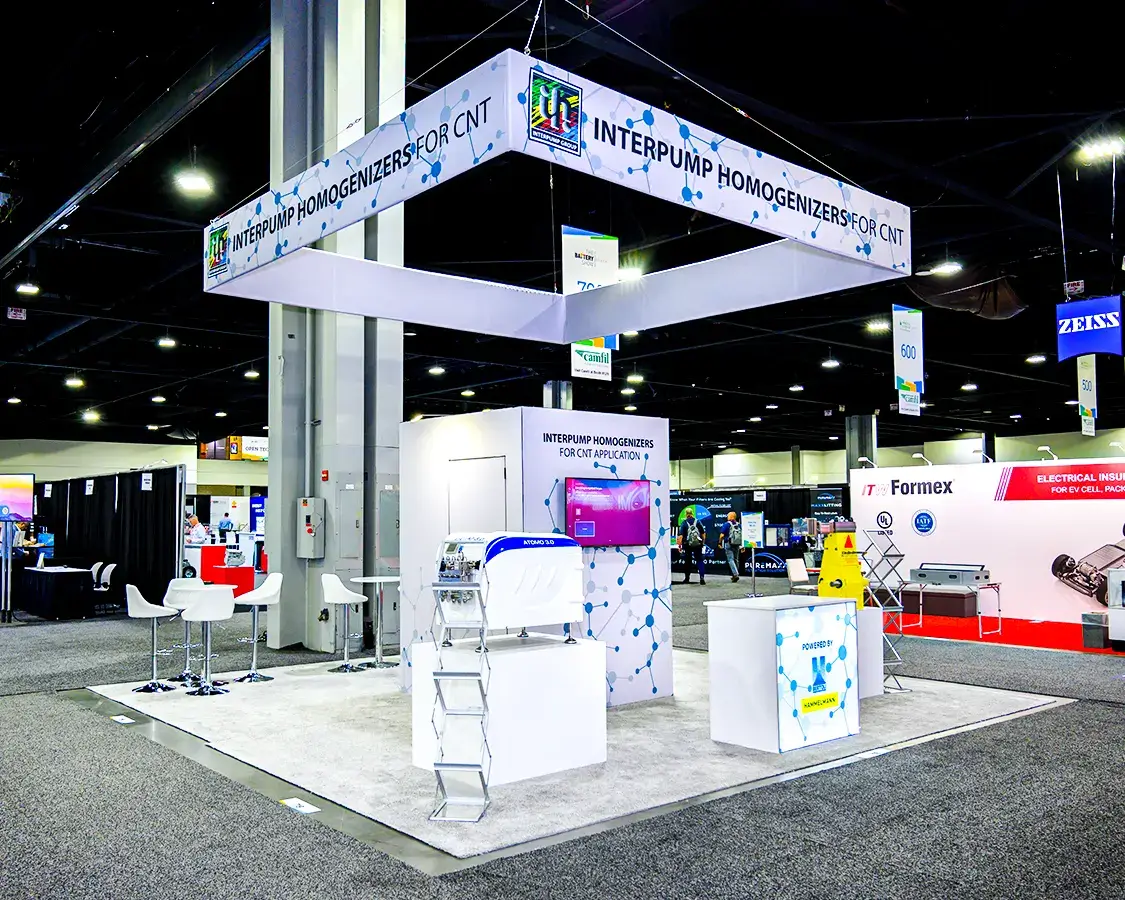 20×20 Trade Show Booth Rental for Hammelmann At Battery Show, Designed and Built By Exponents in Atlanta 20×20 Trade Show Booth Rental for Hammelmann At Battery Show, Designed and Built By Exponents in Atlanta