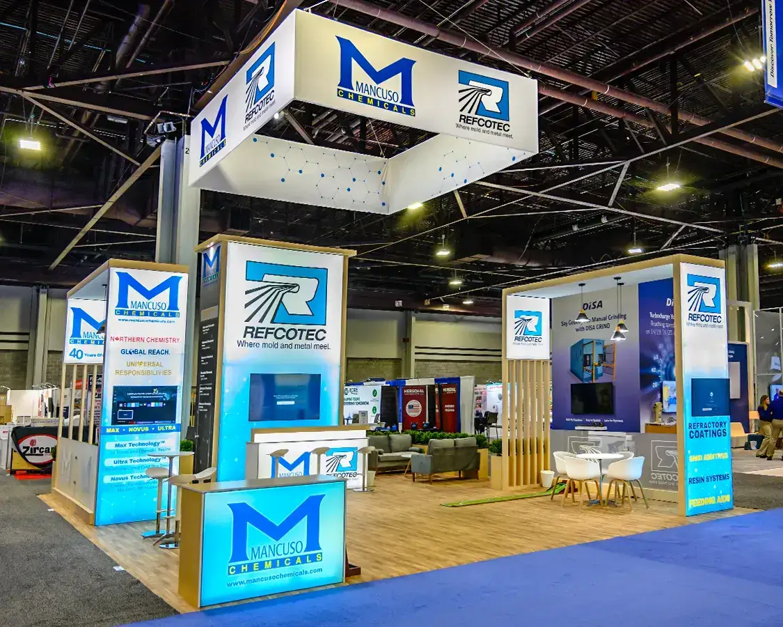 20x30 Booth Rental for refcotec at Cast Expo Show 2025, Built by Exponents in Anaheim
