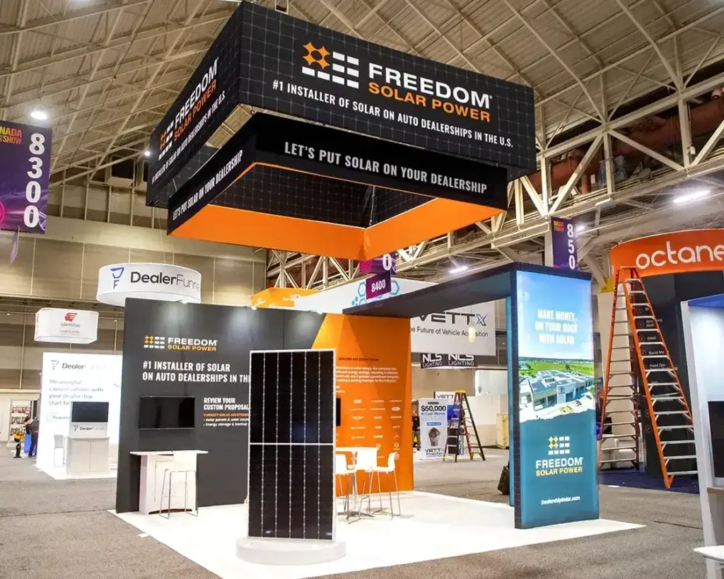 FREEDOM SOLAR POWER - 20×20 Exhibition Stand Rentals AT NADA Show 2025, New Orleans, LA