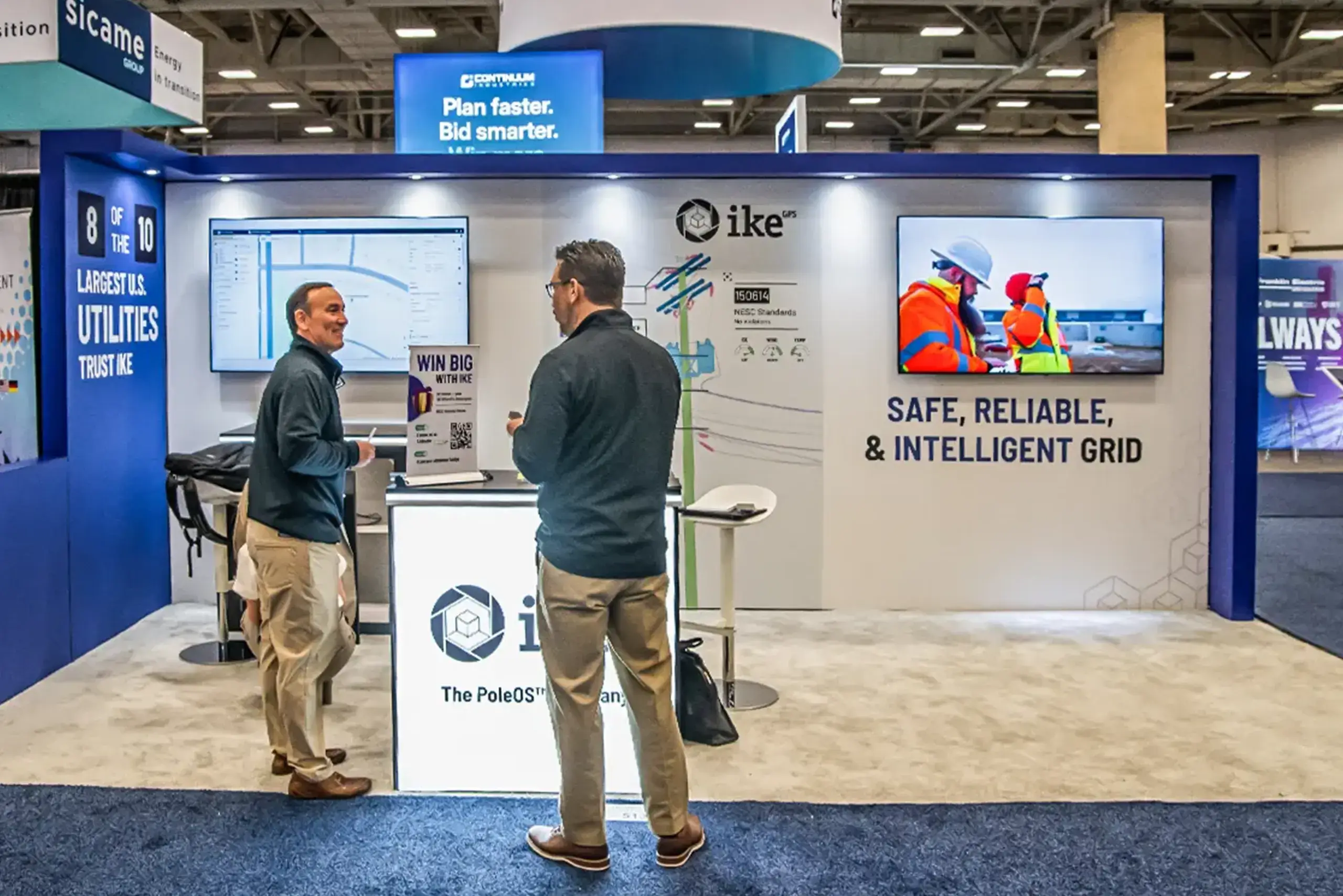 IKEgps 10x20 exhibit rental at Distributech Dallas