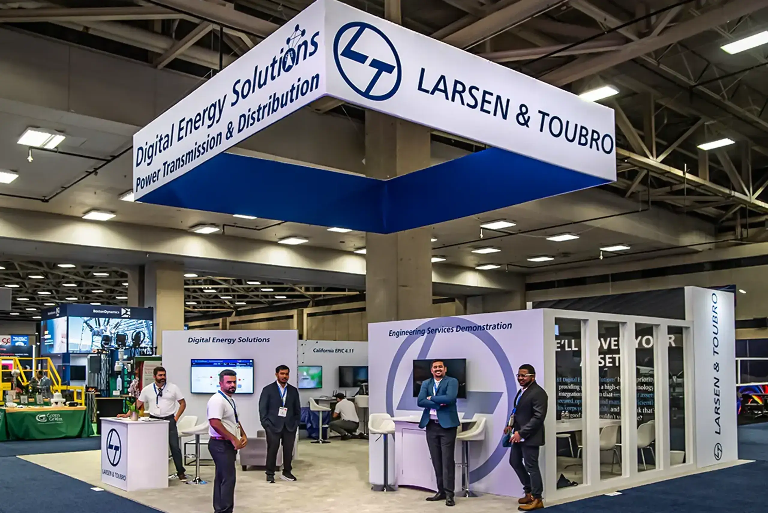 LARSEN TOUBRO 30x30 booth rental at Distributech Dallas