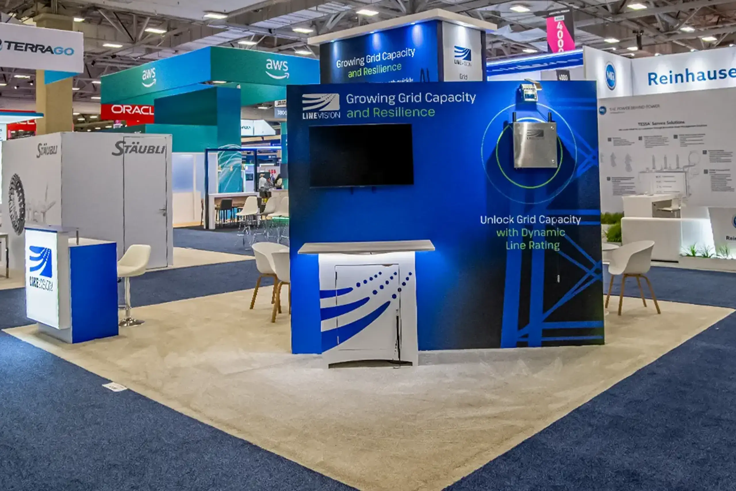 LINEVISION 20x20 exhibit rental at Distributech Dallas