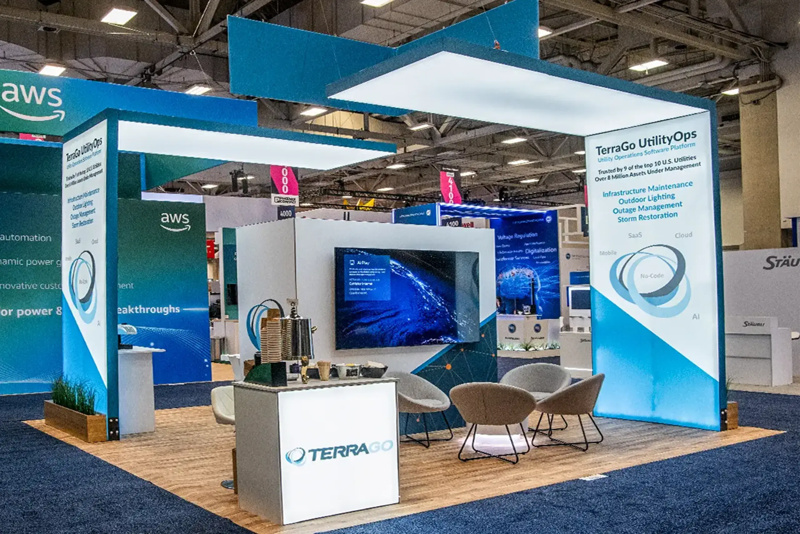 TERRAGO 20x20 exhibit rental at Distributech