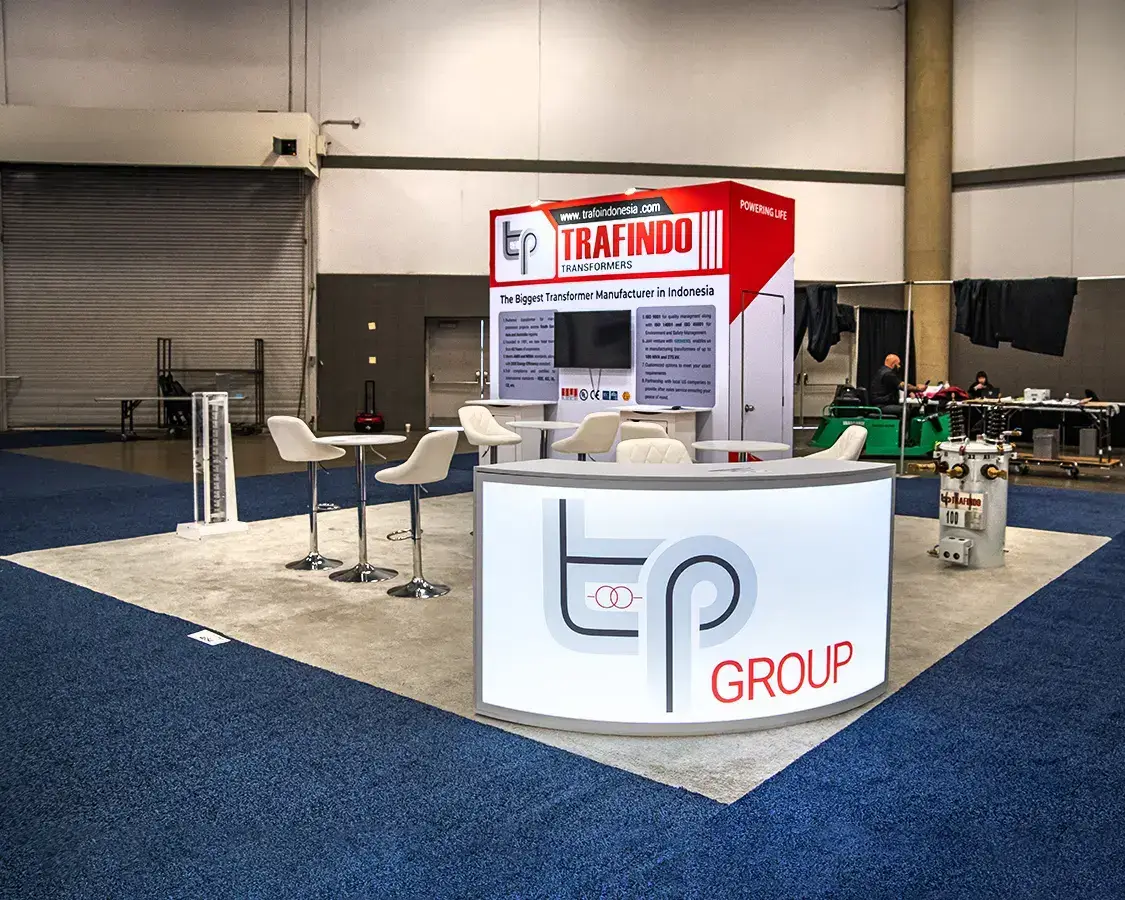 20x20 Exhibition Stand Rentals for Trafinddo At Distributech, Designed and Built By Exponents in Dallas 20x20 Exhibition Stand Rentals for Trafinddo At Distributech, Designed and Built By Exponents in Dallas