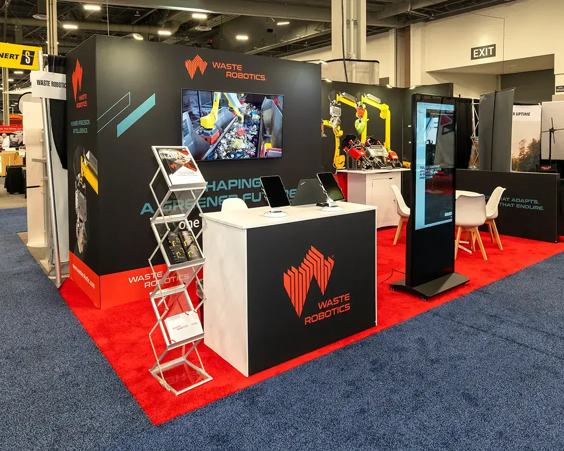 Overwhelm your audience with ultra-modern 10x20 trade show booth rentals