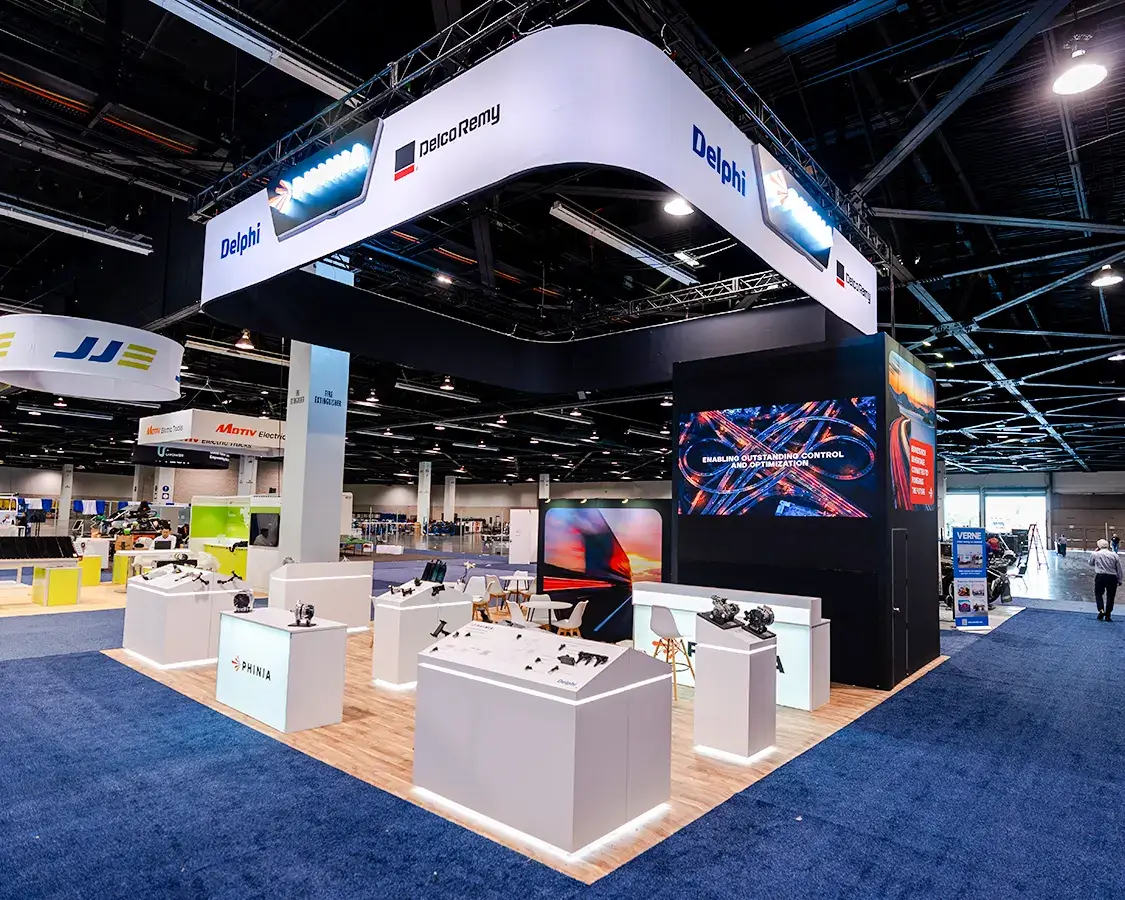 Phinia Inc - 30×30 Trade Show Exhibit Booth at ACT Show, Anaheim, CA