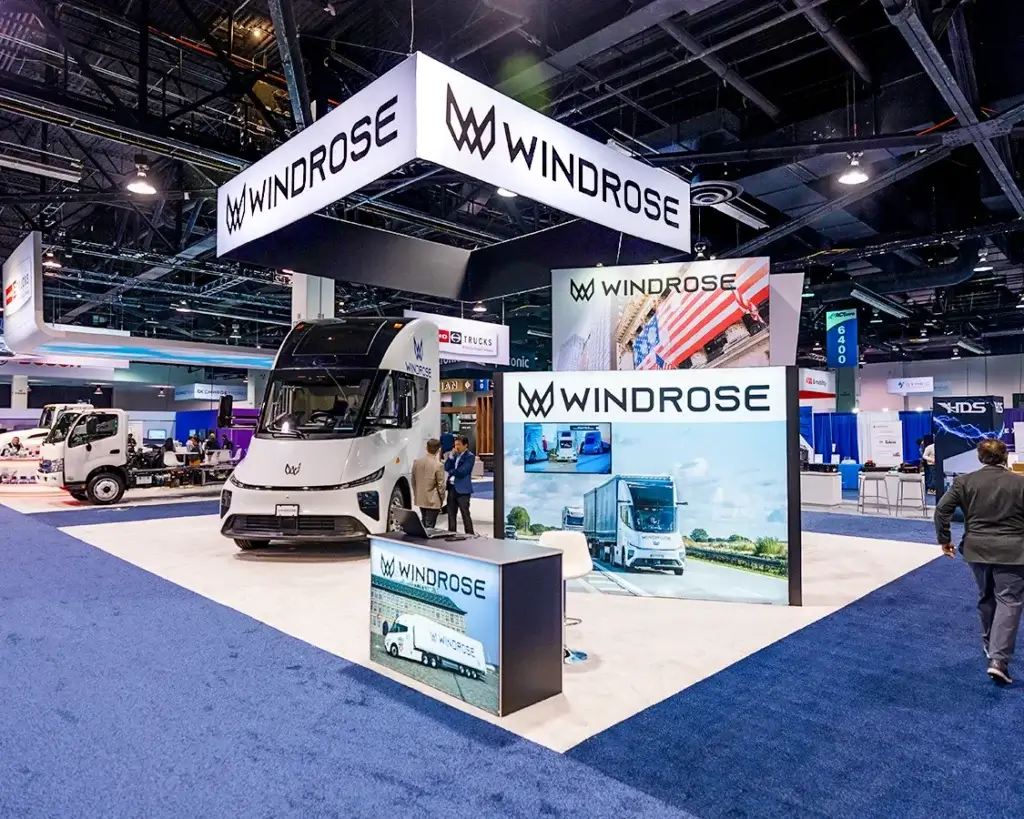 30x40 Booth Rental for Windrose at ACT Show, Designed and Built by Exponents in Anaheim