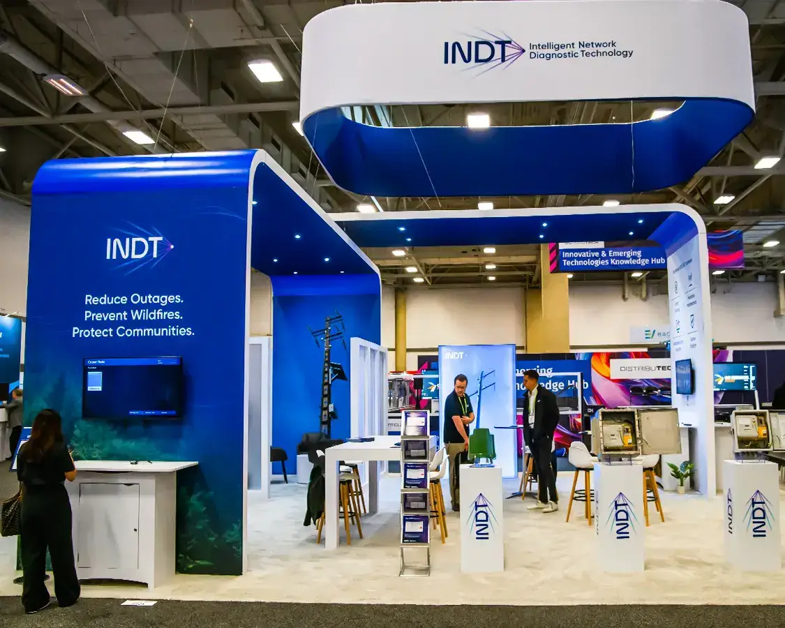 30×40 Booth Rental for INDT At Distributech, Designed and Built By Exponents in Dallas 30×40 Booth Rental for INDT At Distributech, Designed and Built By Exponents in Dallas