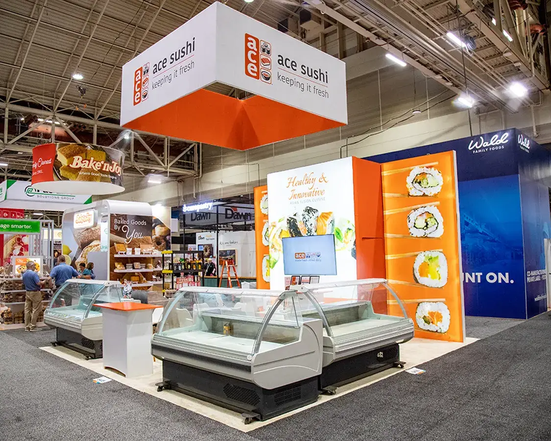 Ace Sushi - 20×20 Trade Show Booth Design at IDDBA 2025, New Orleans, LA