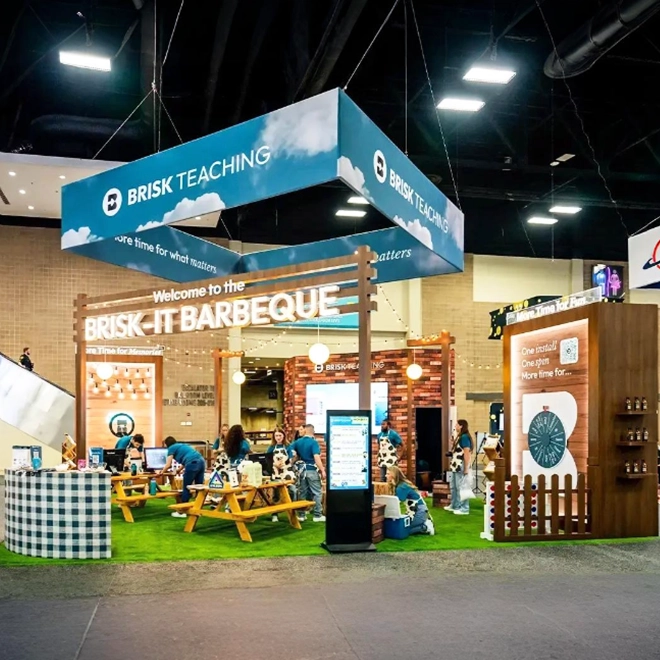 30x30 Trade Show Booth for Brisk Teaching at ISTE 2025, Designed and Built by Exponents in San Antonio, TX