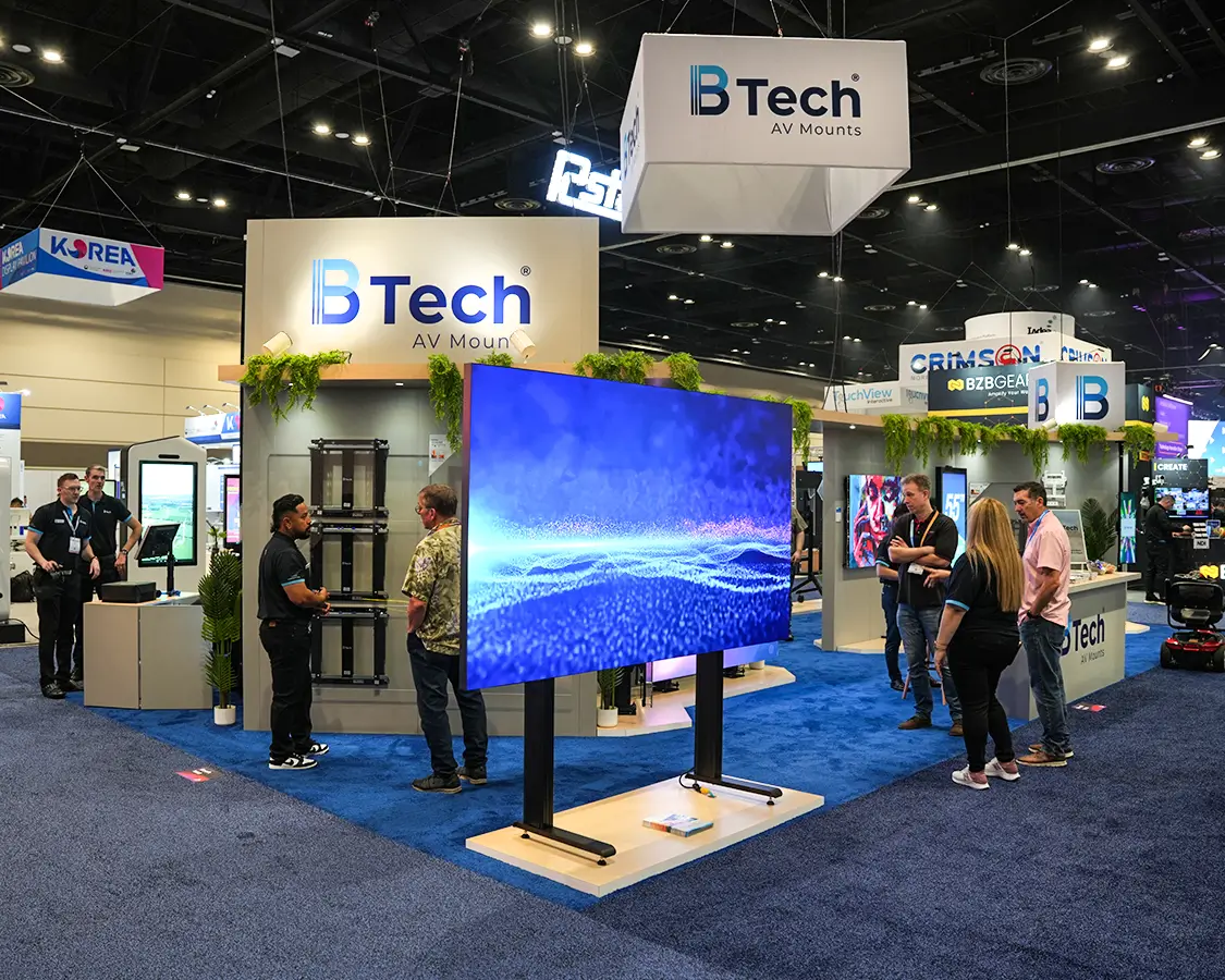 20×40 Trade Show Exhibit Booth for B-tech At InfoComm, Designed and Built By Exponents in Orlando