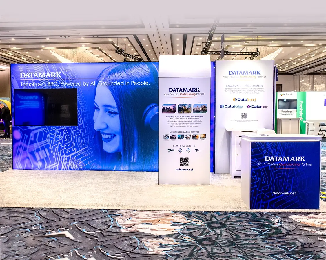 10x20 Trade Show Display Rental for Datamark at CCW, Designed and Built by Exponents in Las Vegas, NV 10x20 Trade Show Display Rental for Datamark at CCW, Designed and Built by Exponents in Las Vegas, NV