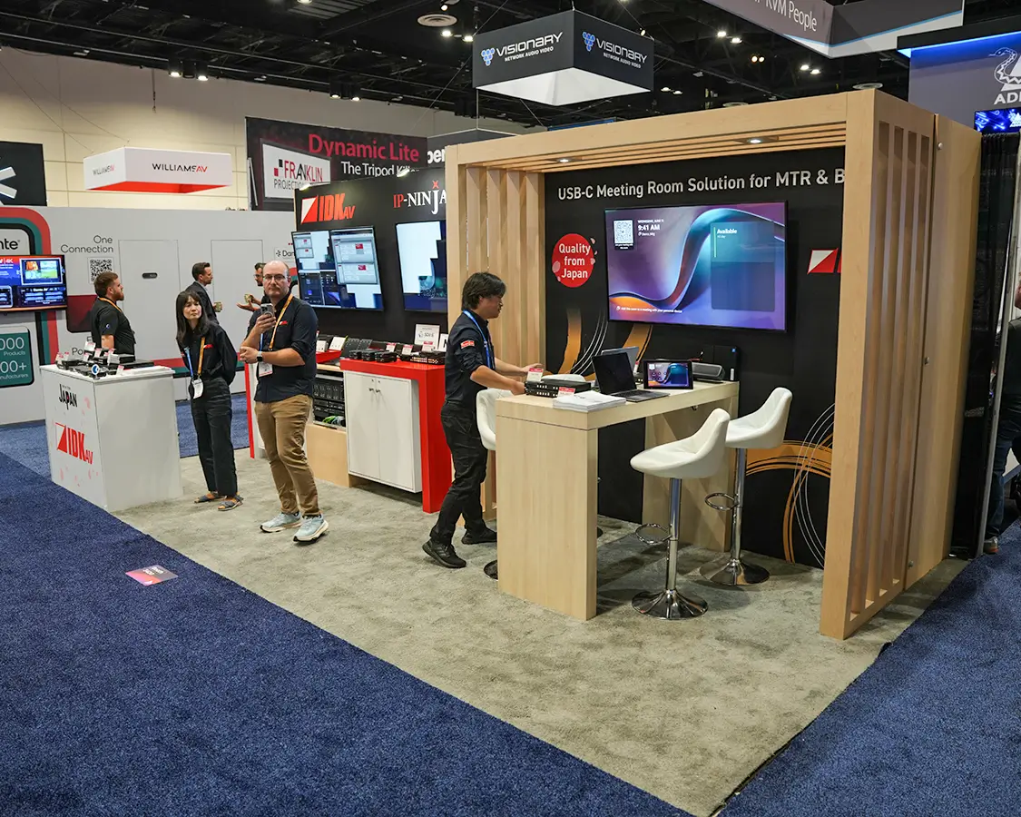 Top of the range IDK 10x20 trade show booth rentals