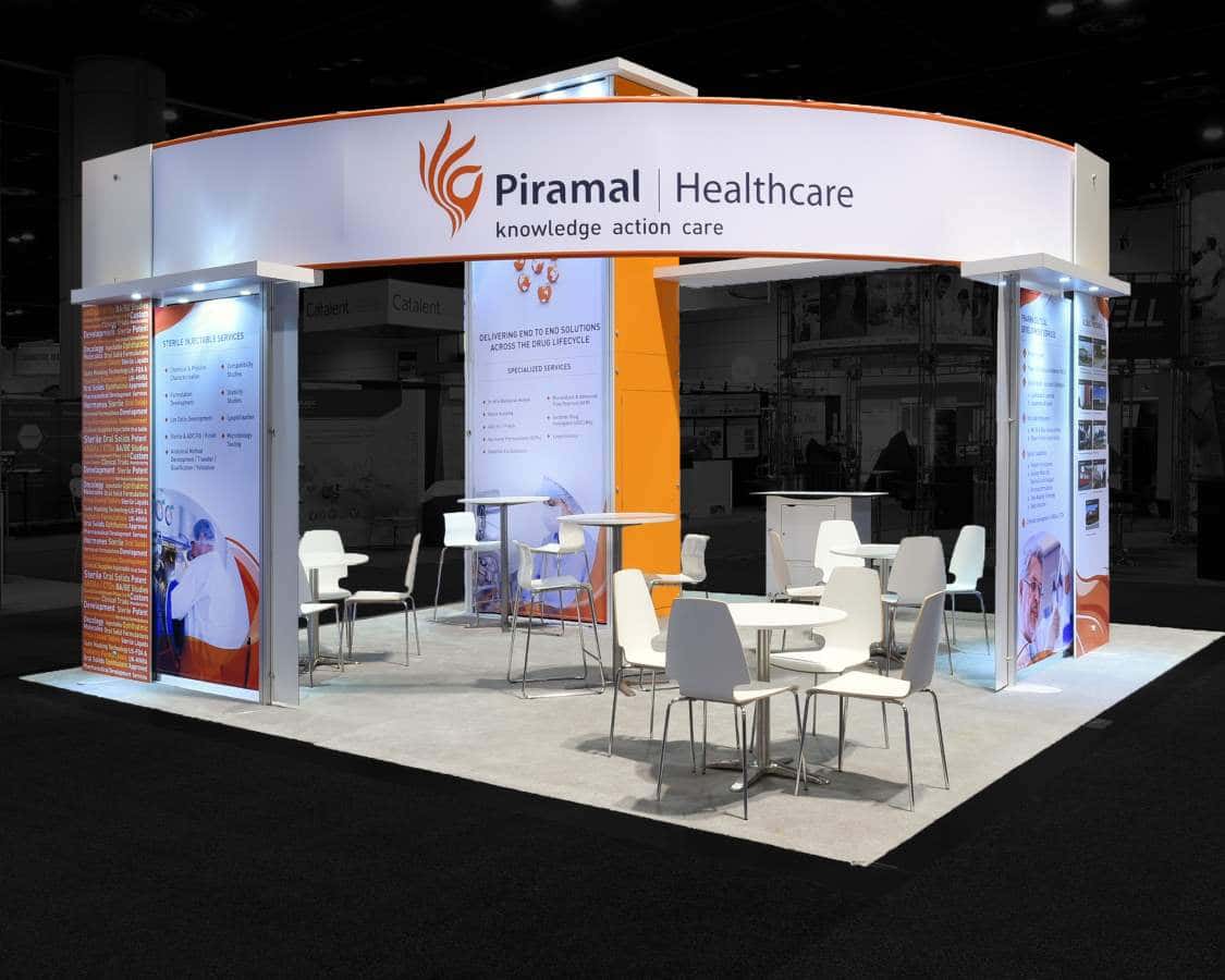 Piramal Healthcare - 20’x20′ Exhibition Stand Rentals at AAPS Piramal Healthcare - 20’x20′ Exhibition Stand Rentals at AAPS
