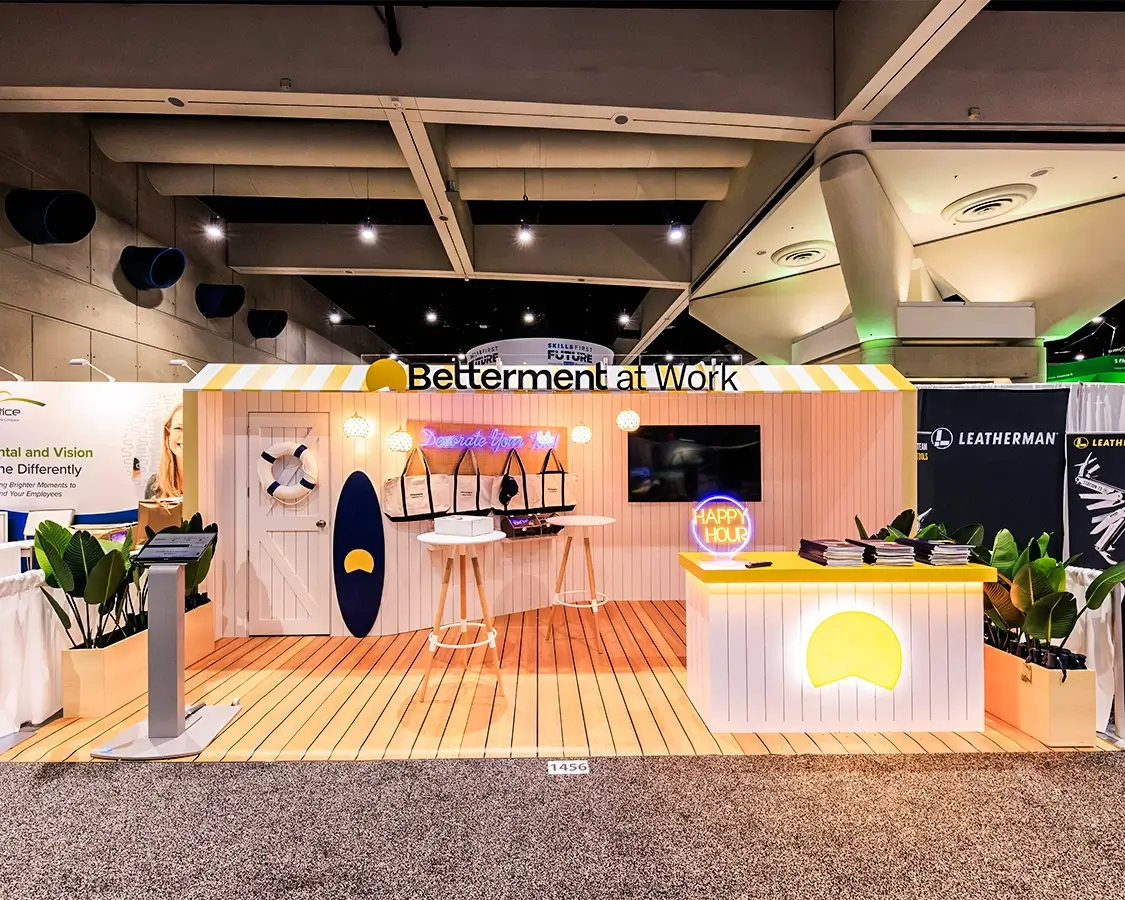 Betterment at Work - 10×20 Trade Show Exhibit at SHRM 2025, San Diego, CA Betterment at Work - 10×20 Trade Show Exhibit at SHRM 2025, San Diego, CA