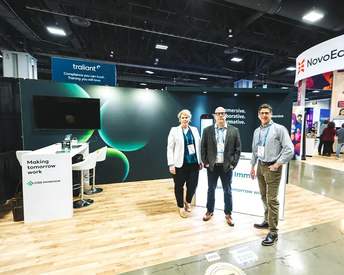 10×20 Trade Show Booth Rental for CGS At ATD, Designed and Built By Exponents in Washington