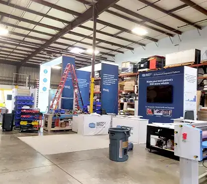Las Vegas trade show booth rental facility with in-house production and custom exhibit designs—prebuilt Supporting Denver Trade Show and Events