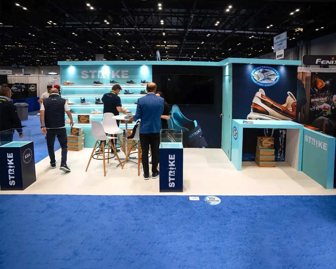10x20 Trade Show Exhibit Rental for Strike at ICAST, Designed and Built by Exponents in Orlando