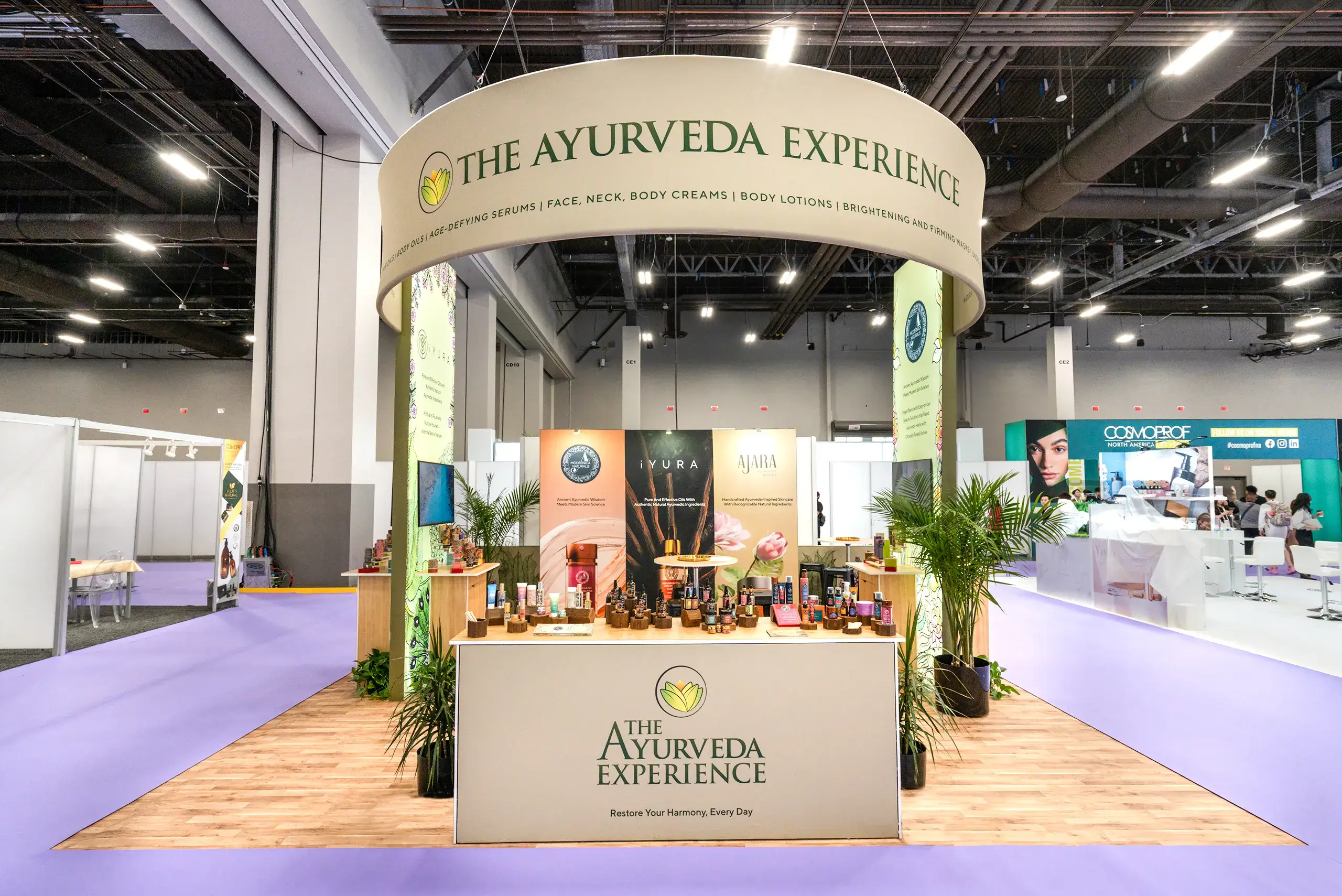 20×20 Trade Show Exhibit at Cosmoprof Show 2025, Las Vegas, NV