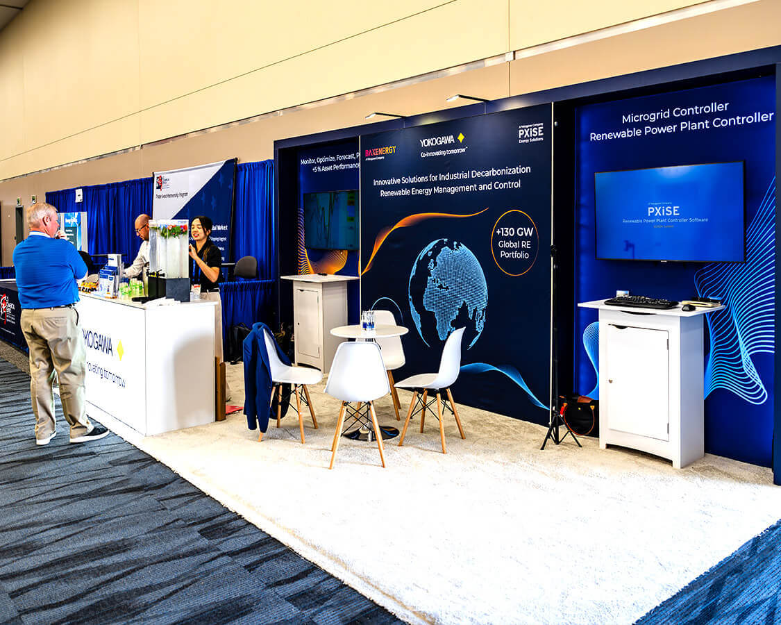 Yokogawa - 10x20 Exhibition Stand Rental at RE+ Yokogawa - 10x20 Exhibition Stand Rental at RE+