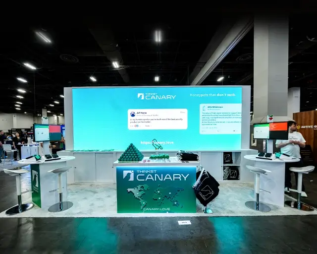 10x20 Trade Show Booths for Thinkst at Black Hat 2025, Designed and Built By Exponents in Las Vegas, NV