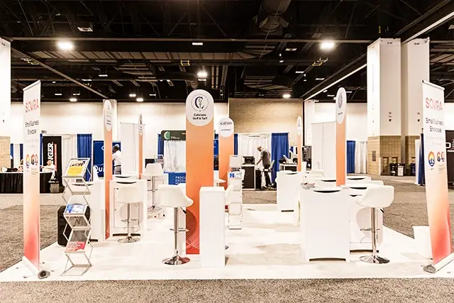 20x20 Trade Show Booth Rental at NIGP for Sovra Denver 20x20 Trade Show Booth Rental at NIGP for Sovra Denver