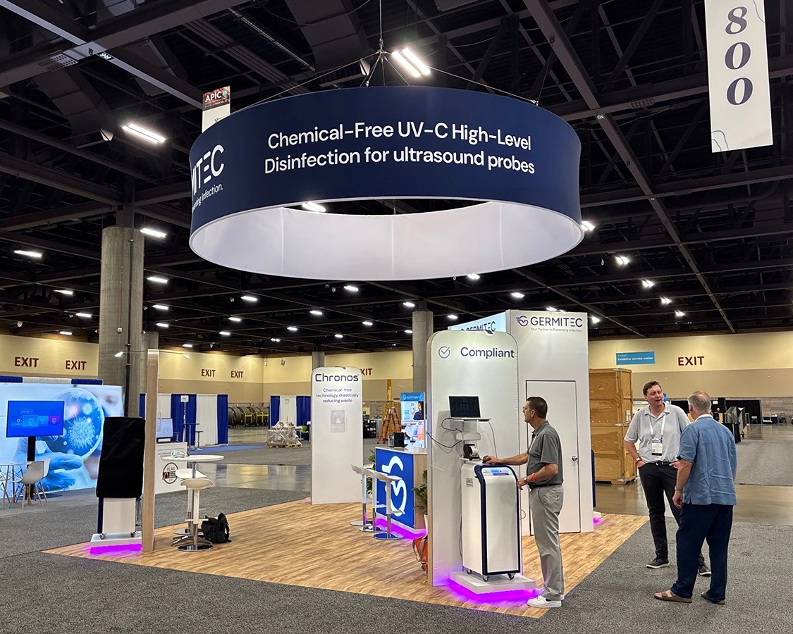 20x20 Trade Show Exhibit Booth for germetic at APIC 2025, Designed and Built by Exponents in Phoenix, AZ