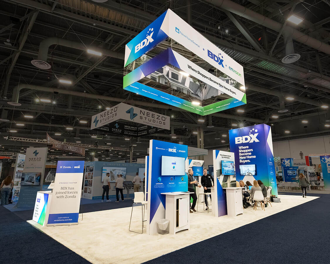 20×50 Booth Rental for BDX at NAHB IBS Show, Designed and Built by Exponents in Las Vegas