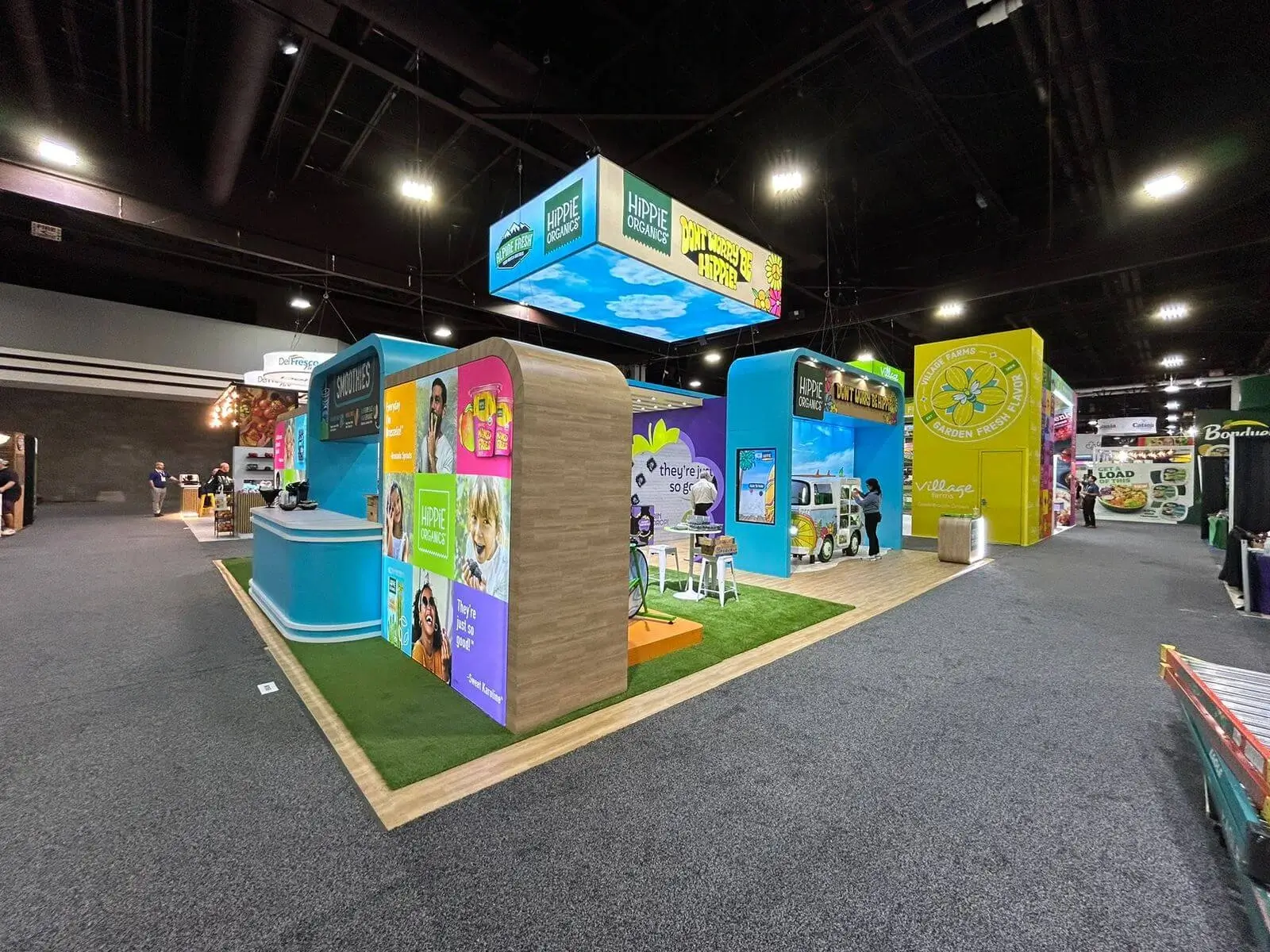 30×40 Trade Show Booth Rental at GPFS Show 2024 for Alpine Fresh, Designed and Built By Exponents in Las Vegas, NV