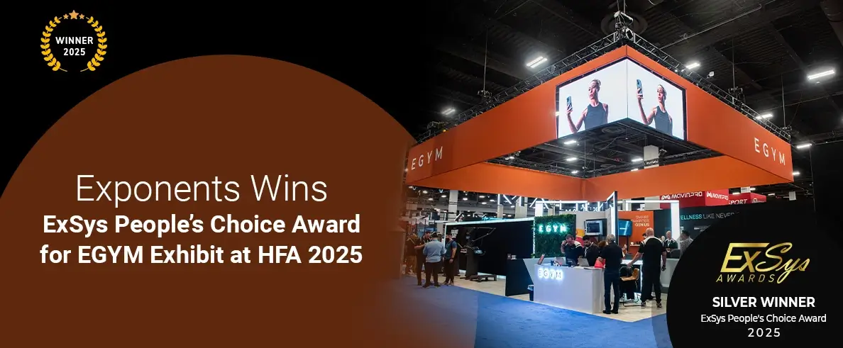 Exponents Wins ExSys People’s Choice Award for EGYM Exhibit at HFA 2025