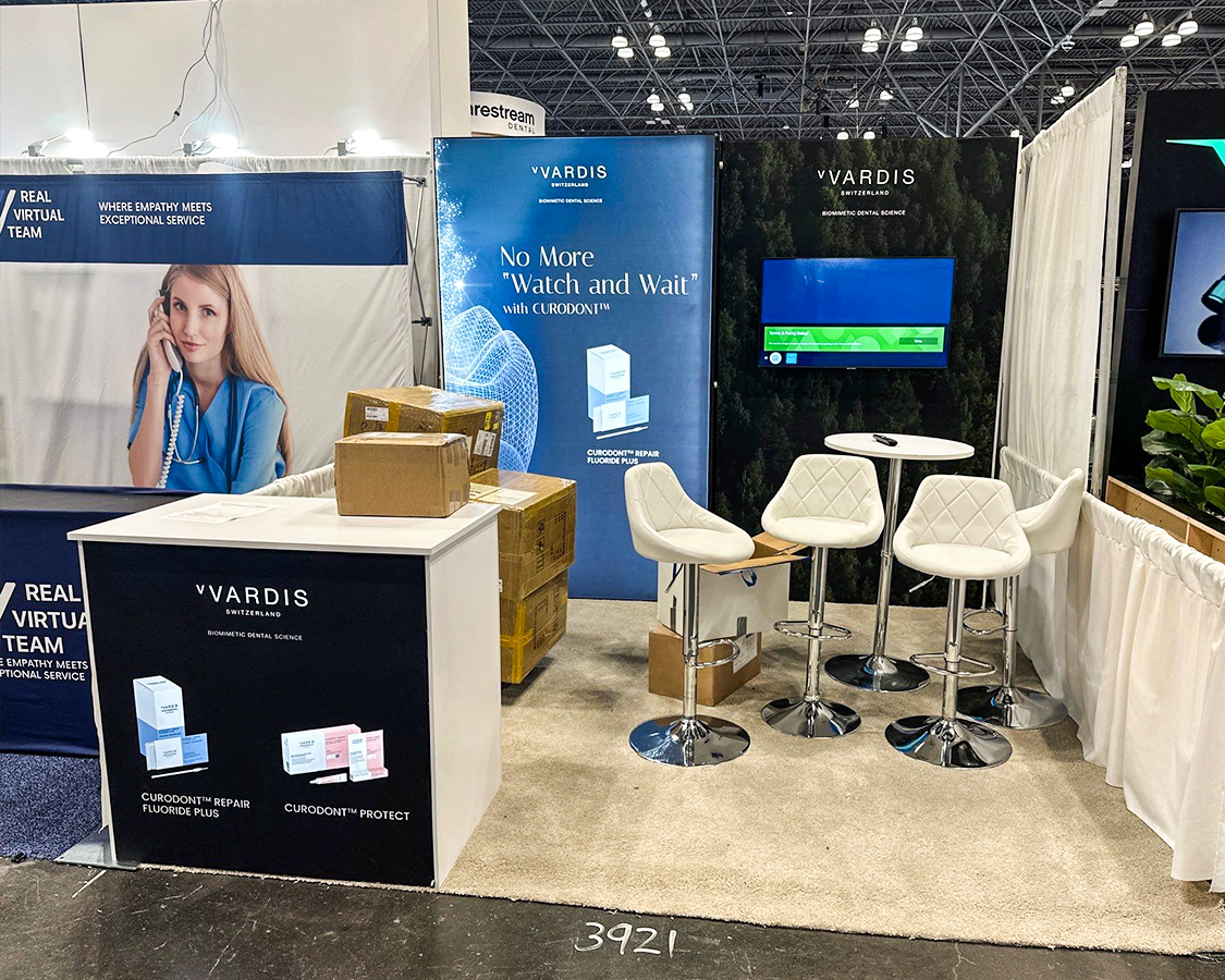 10x10 Trade Show Display for Vvardis at GNYDM, Designed and Built by Exponents in New York City, NY