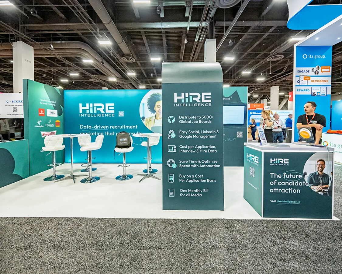10x20 Trade Show Booth for hire at HR Tech 2025, Las Vegas, NV