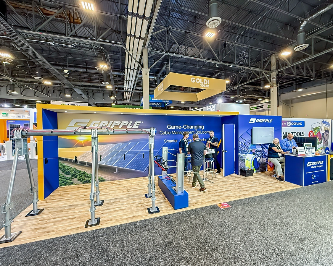 10x30 Trade Show Booth for gripple at RE+ 2025, Orlando, FL