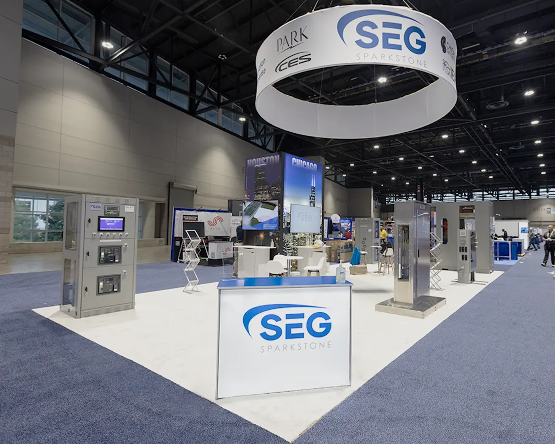 20x40 Trade Show Exhibit at for SEG At NECA 2025, Chicago, IL 20x40 Trade Show Exhibit at for SEG At NECA 2025, Chicago, IL